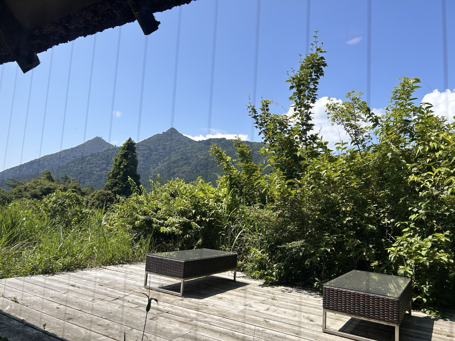 つくば市ひたち野の窓から見える筑波山