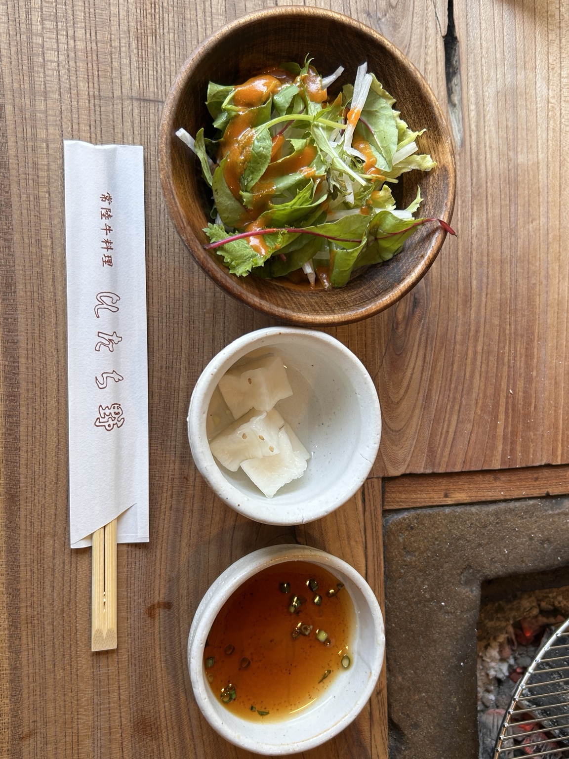 つくば市ひたち野のサラダと漬物