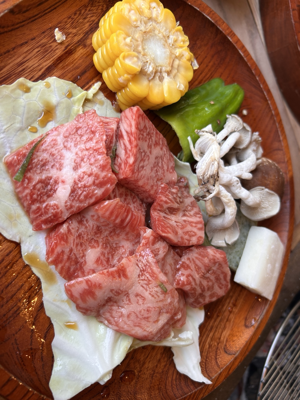 つくば市ひたち野の常陸牛と焼き野菜