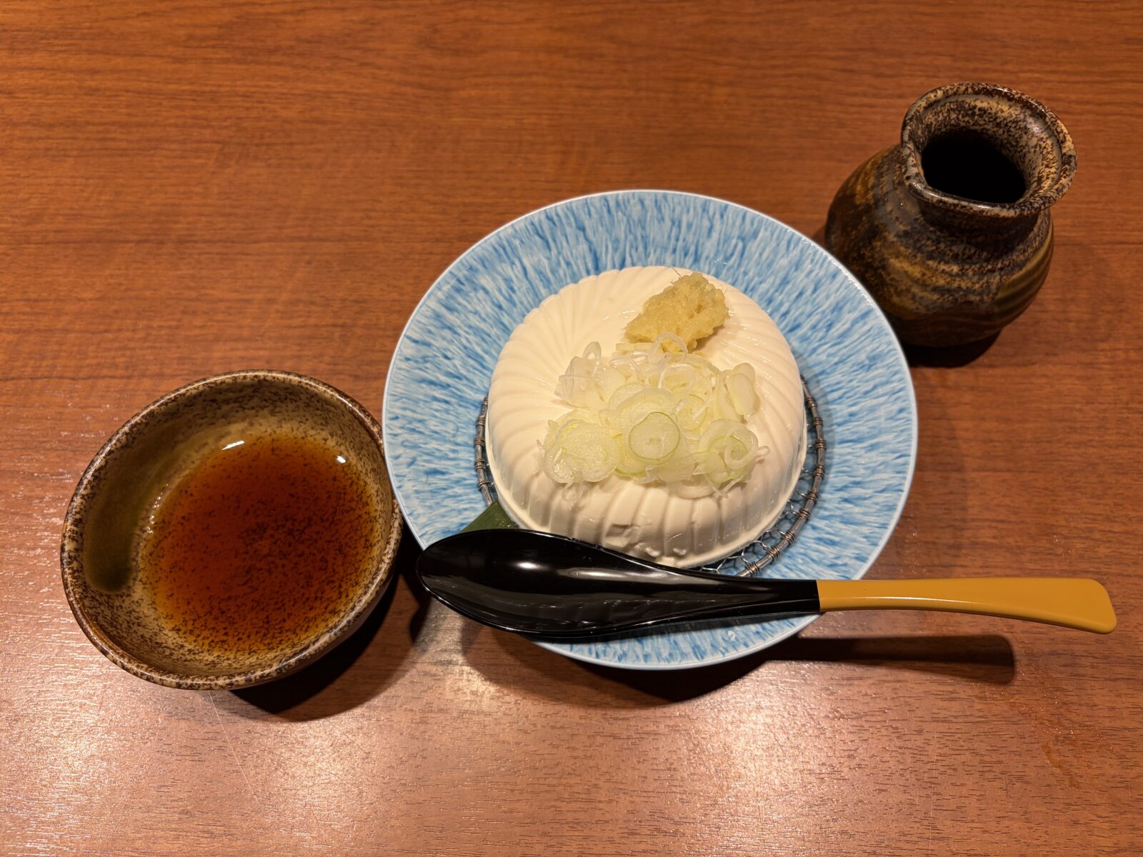 つくば・坂東太郎 研究学園総本店の薬味を添えた豆腐